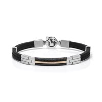 Bracciale Baraka Uomo in Carbonio Diamante 0.02 Ct BR291181ROCO022002 - BR291181ROCO022002